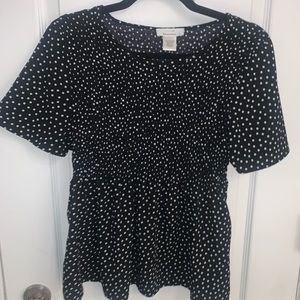 Black & White Polka Dot Blouse